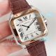 Swiss Replica HBB V6 Factory Cartier Santos White Dial 2-Tone Rose Gold Watch (2)_th.jpg